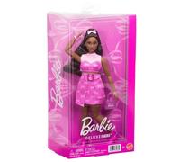 Barbie Deluxe Style Doll in #10 Pink Denim Dress | Fashion Doll Wearing Matching Outfit and Accessories Like Handbag and Jewelry, JJN70