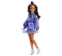 Barbie Deluxe Style Doll - Metallic Blue Sweater Fashion Outfit