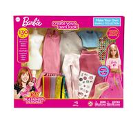 Barbie DIY Sparkle Fashion Designer Set - 130-Piece Dress-Up Kit | Design Clothes for Dolls with Rhinestones, Ribbons, Stickers & Mannequin | Sparkl