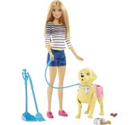 Barbie Dog Walker & Potty Puppy Doll Play Set Accessories Multi-Colour-DWJ68 3+