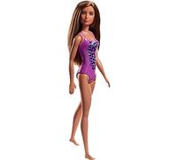 Barbie Beach Doll Water Play with Purple Patterned Swim Suit - NEW BOXED