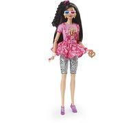 Barbie Doll Age 6+, Black Hair, 80s-Inspired Movie Night, Barbie Rewind Series, Nostalgic Collectibles and Gifts, Clothes and Accessories, HJX18