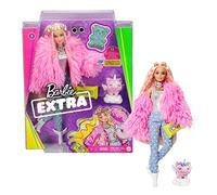 Barbie Extra Doll - Pink Fluffy Coat One Colour