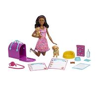 Barbie Doll & Accessories Pup Adoption Playset with Brunette Doll Mattel