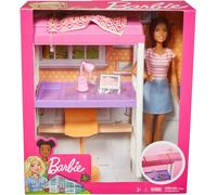 Barbie Doll and Furniture Loft Bed w/ Transforming Bunk Beds FXG52