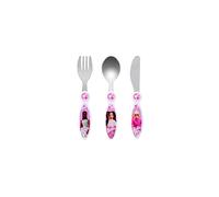 Barbie Doll Children's Kids 3pcs Cutlery Set - Knife/Fork/Spoon