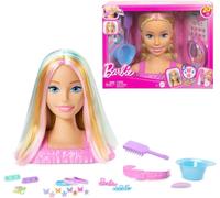 Barbie Doll Colour Change Styling Head Blonde Rainbow Hair & 20+ Accessories New
