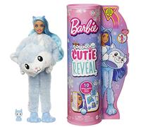 Barbie® Doll, Cutie Reveal™ Husky Plush Costume Doll with 10 Surprises, Mini Pet, Color Change and Accessories, Snowflake Sparkle™, HJL63