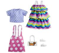 Barbie Doll Fashion Pack - Stripy Ruffle Dress & More