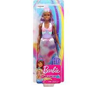 Barbie Doll, Rainbow Princess Look with Extra-Long Purple and Blue Hair and Hairbrush