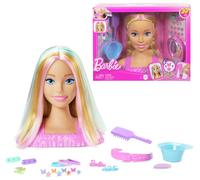 Barbie Doll Styling Head with 20+ Hair Styling Accessories Including Star & Butterfly Color Change Hair Clips, JFG81