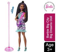 Barbie Doll with Music & Light-Up Feature, Purple Guitar - Singing