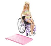 Barbie Doll with Wheelchair & Ramp Blonde | Inclusive Mobility Toy for Kids Play