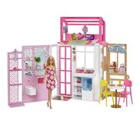 Barbie Dollhouse Fully Furnished 2 Level Playset