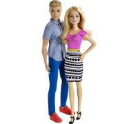 Barbie Dolls 2-Pack Barbie and Ken Doll Blonde Hair and Colorful Clothes
