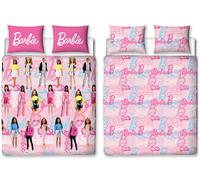 Barbie Double Duvet & Pillowcase Set 200 x 200cm Brushed Microfibre Duvet Set