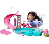Barbie Dream Pool Playset with 6 Play Areas, Including Slide & Bubbling Hot Tub, Plus 20+ Accessories Like Pet, Floaties & More, JKG83
