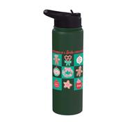 Barbie - Dreaming of a Barbie Christmas Grid Stainless Steel Insulated Water Bottle
