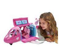 Barbie DreamPlane, Pink Dreamplane Playset with Toy Puppy, Snack Cart, 15 Airplane Accessories and Doll Accessories, Toys for Ages 3 and Up, One Airpl