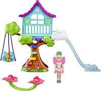 Barbie Dreamtopia Chelsea Fairy Doll and Fairytale Treehouse Playset with Seesaw, Swing, Slide, Pet and Accessories, Gift for 3 to 7 Year Olds