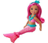 Barbie Dreamtopia Chelsea Mermaid Doll 6.5-Inch With Pink Hair And Tail