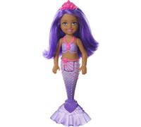 Barbie Dreamtopia Chelsea Mermaid Doll with Purple Hair & Tail Tiara