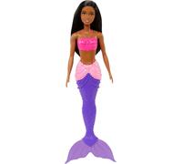 Barbie Fantasía Muñeca Sirena Aleta Morada con Rosa