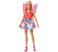 Barbie Dreamtopia Dress Up Doll Gift Set, 12.5-Inch, Blonde with Princess, Fairy and Mermaid Costumes, Gift for 3 to 7 Year Olds, GJK40