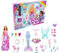 Barbie Dreamtopia Fantasy Surprise Box with Barbie Doll and 24 Gifts Including Fairytale Fashions, Magical Pets and Accessories, HGM66