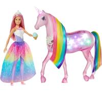 Barbie Dreamtopia Magical Lights Unicorn with Rainbow Mane, & Sounds,...