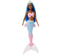Barbie Dreamtopia Mermaid Doll Curvy Blue Hair and Tiara Mattel