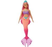Barbie Dreamtopia Mermaid Doll Curvy Pink Hair and Tiara Mattel