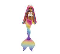 Barbie Dreamtopia Rainbow Magic Mermaid Doll with Rainbow Hair and Water-Activated Color Change Feature, Gift for 3 to 7 Year Olds