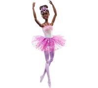 Barbie Doll Magical Ballerina Doll Black Hair Light-Up Feature Tiara and