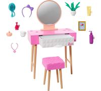 Barbie Dresser Vanity Furniture Set & Accessories Doll House Decor New Kids Toy