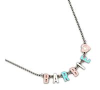 Barbie Enamel Letter Name Necklace
