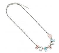 Barbie Enamel Letter Name Necklace