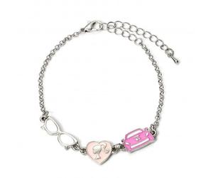 Barbie Enamelled Classic Silhouette Glasses Corvette Charm Bracelet