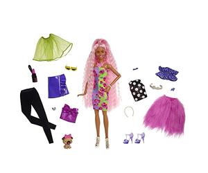 Barbie Extra Deluxe Doll & Accessories Set with Pet, Mix & Match Pieces for 30+ Looks, Multiple Flexible Joints, Gift for Kids 3 Years Old & Up