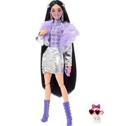 Barbie Extra Doll in Metallic Jacket and Matching Skirt with Pet Puppy