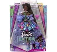 Barbie Extra Fancy Doll in Teddy-Print Gown - Multicolor