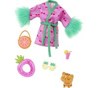 Barbie Extra Fashion Pack with 6 Pieces Including Kitten, Pet Accessories & Fashion Pieces for Barbie Doll, Gift for Kids 3 Years Old & Up