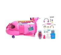 Barbie Extra Fly Jet Playset Extra Mini Minis doll, Includes 15 Fashion and Travel Themed Accessories, HPF72