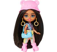 Barbie Extra Mini Minis Travel Doll with Brunette Hair Zebra-Print Ho