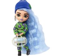 Extra Minis Doll #3 (5.5 in) Wearing Emoji-Printed 2-Piece Fashion, with Doll Stand & Accessories Including Sunglasses and Purse, Gift for Kids 3