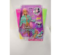 Barbie Extra Doll in Floral-Print Jacket & Jogger Set with DJ Mouse Pet