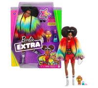 Barbie Extra Rainbow Doll with Afro-puffs and Poodle Dog