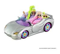 Barbie Extra Silver Car with Pet Puppy & Accessories silver convertible toy Car
