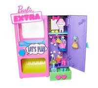 Barbie Extra Surprise Fashion Playset with 20 Pieces Including Pet Poodle, Closet and Push-Button Feature that Dispenses Fashion Accessories, Gift for 3 Year Olds & Up