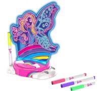 Barbie Fairy Glow Paint N' Light | Glow Paint and Light Kit | 4 Markers & LED Lamp Base | Night Light | Creative Play| Arts & Crafts| Ages 3 Plus